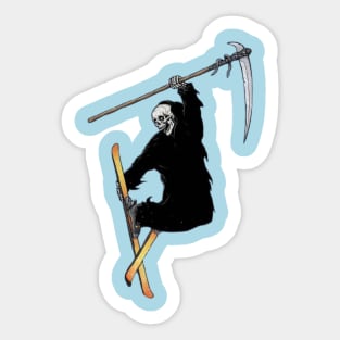 Ski or Die 🤘💀🎿 Sticker